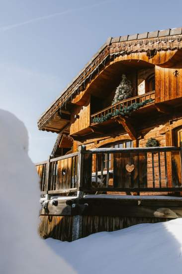 Chalet Grenier sous la neige